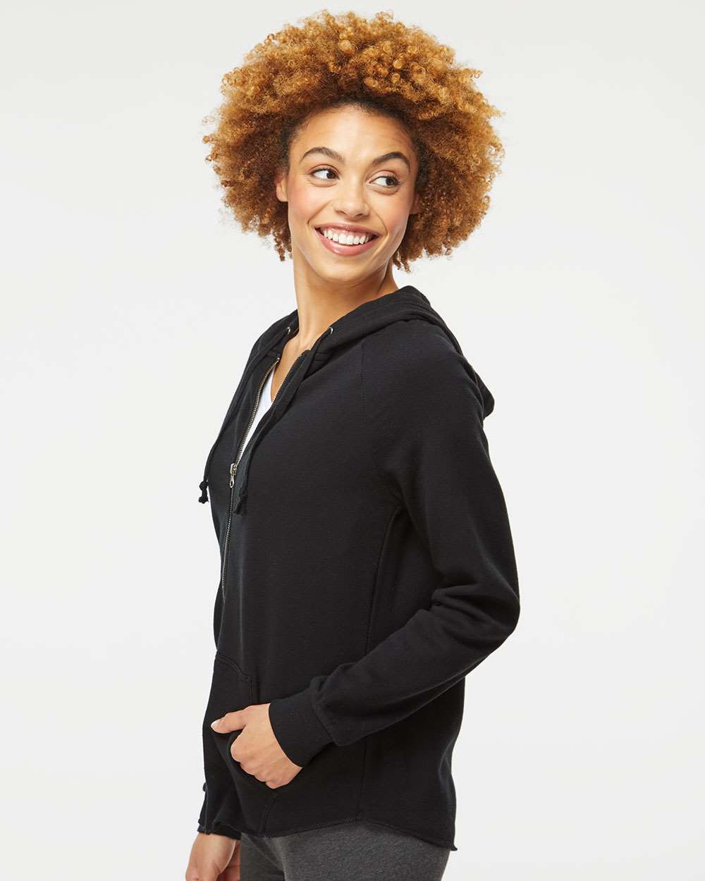 Black Cali Zip Hoodie