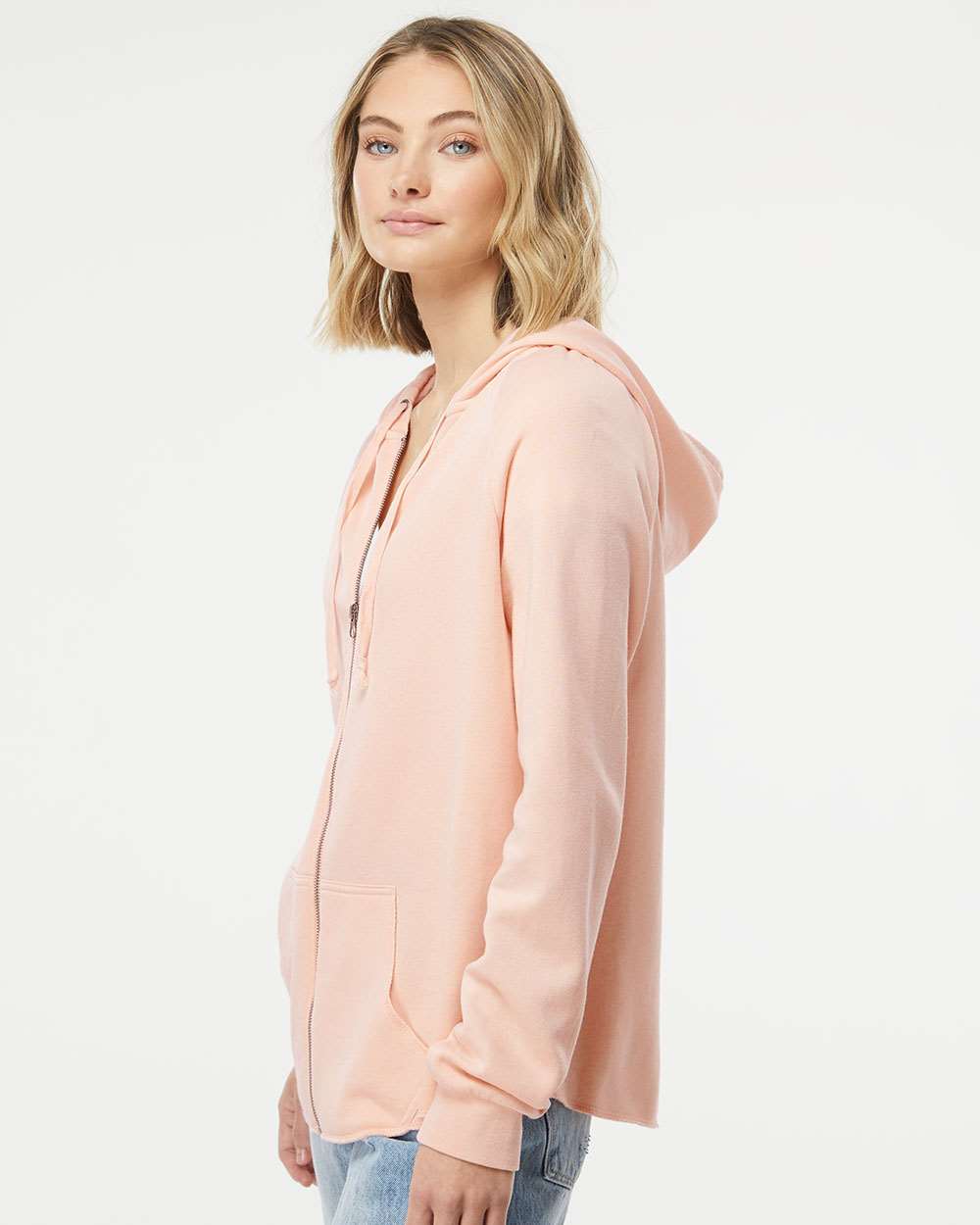 Blush Cali Zip Hoodie