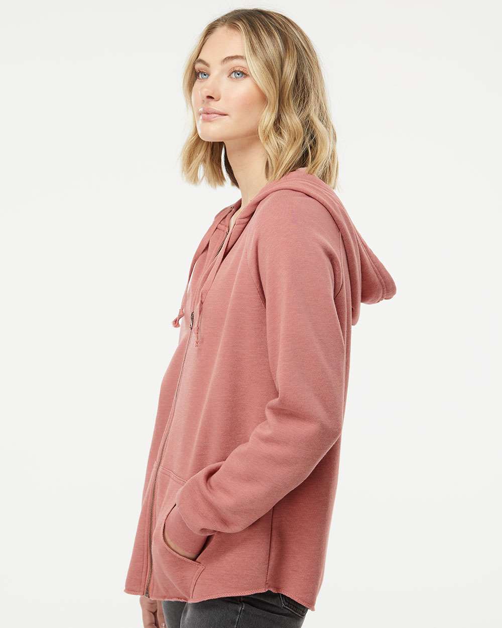 Rose Cali Zip Hoodie