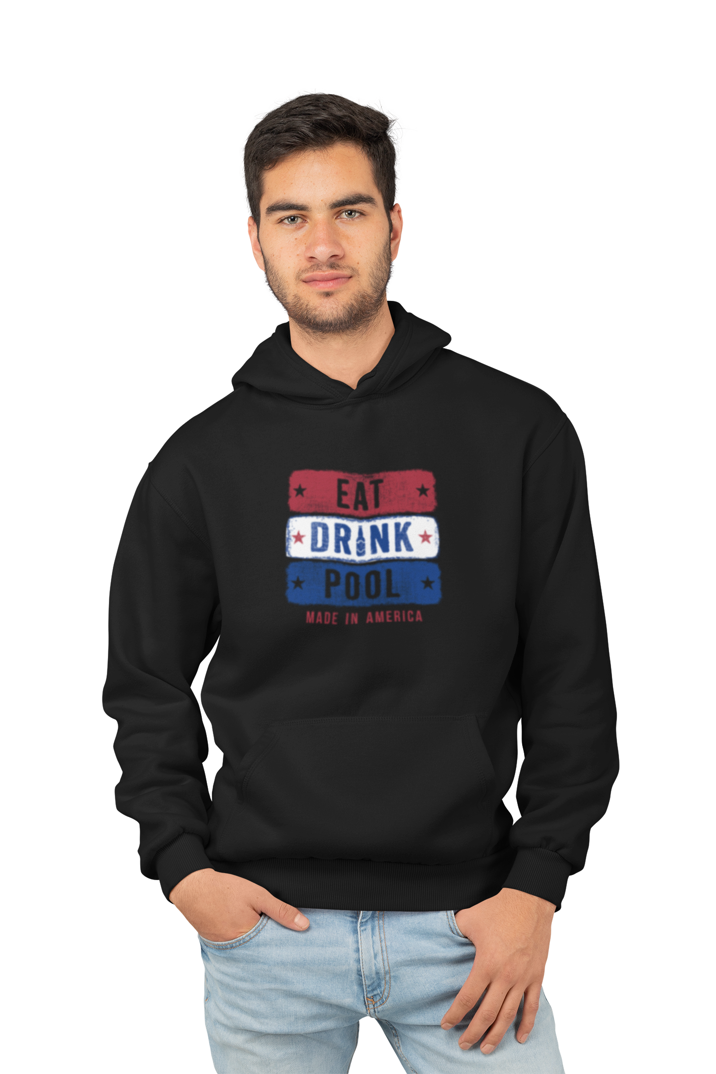 Eat Drink Pool - Premium Hoodie