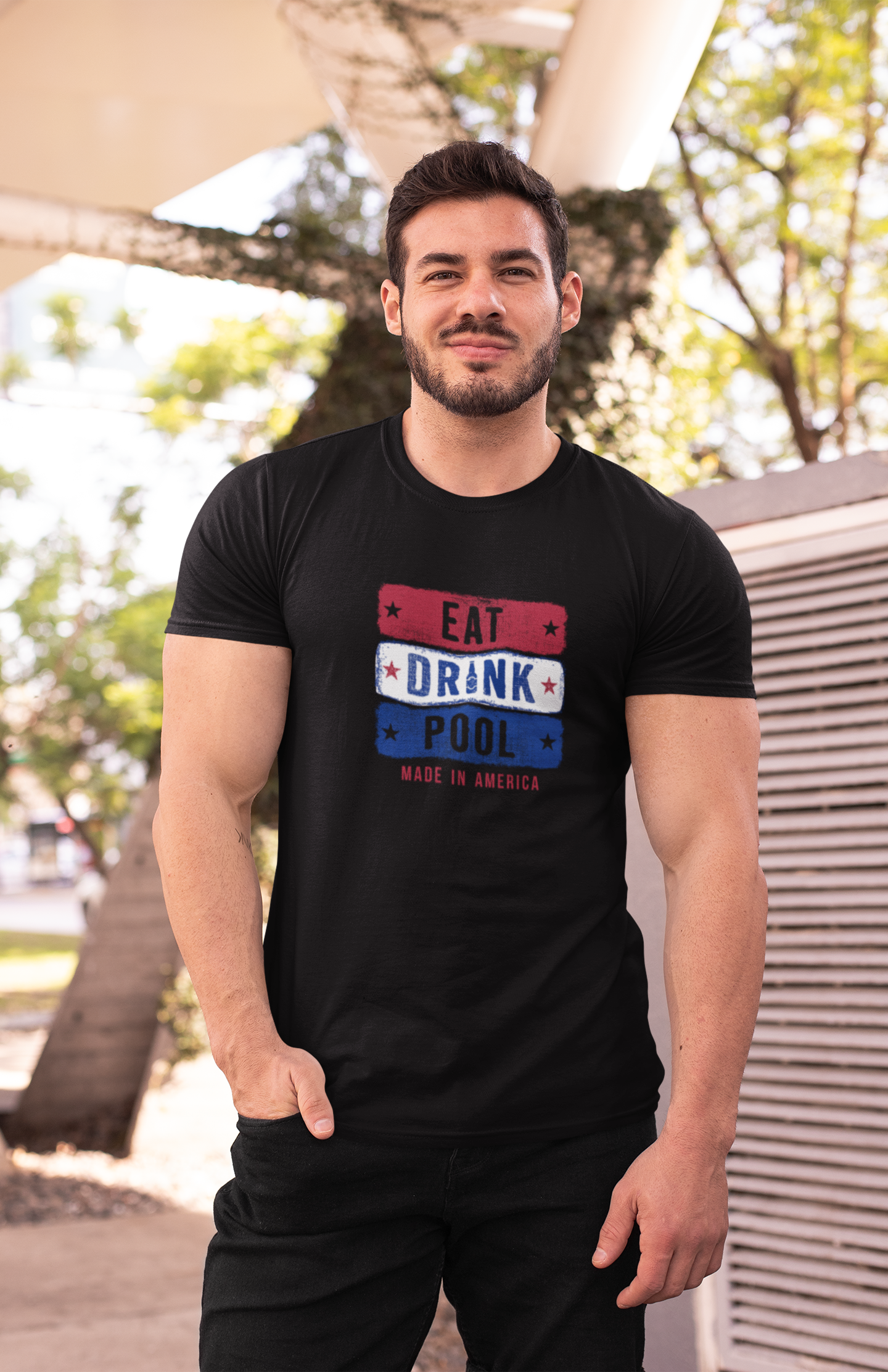 Eat Drink Pool - Premium Tee