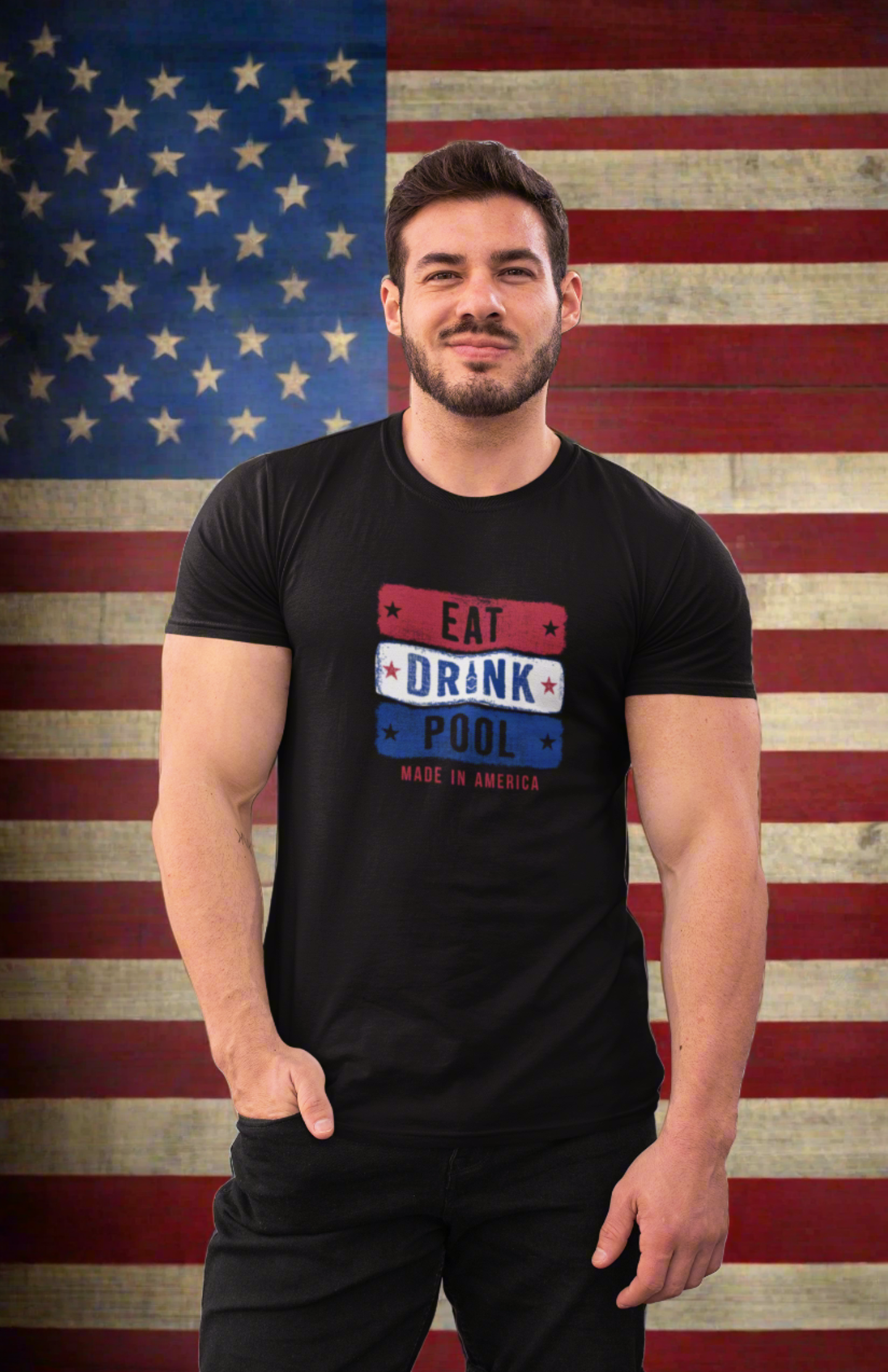 Eat Drink Pool - Premium Tee