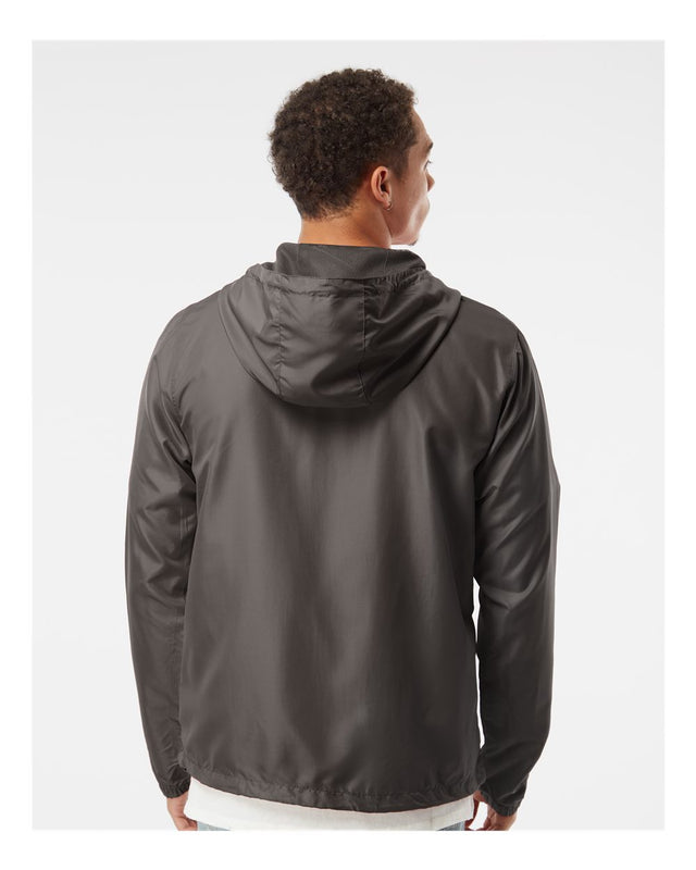 Graphite Lightweight Zip Up Windbreaker