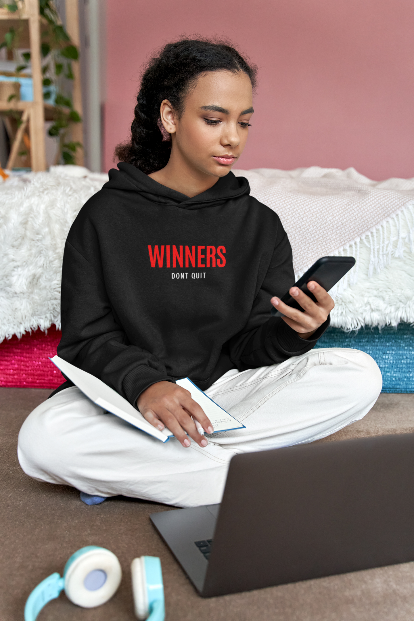 Winners Don't Quit - Premium Kids Hoodie