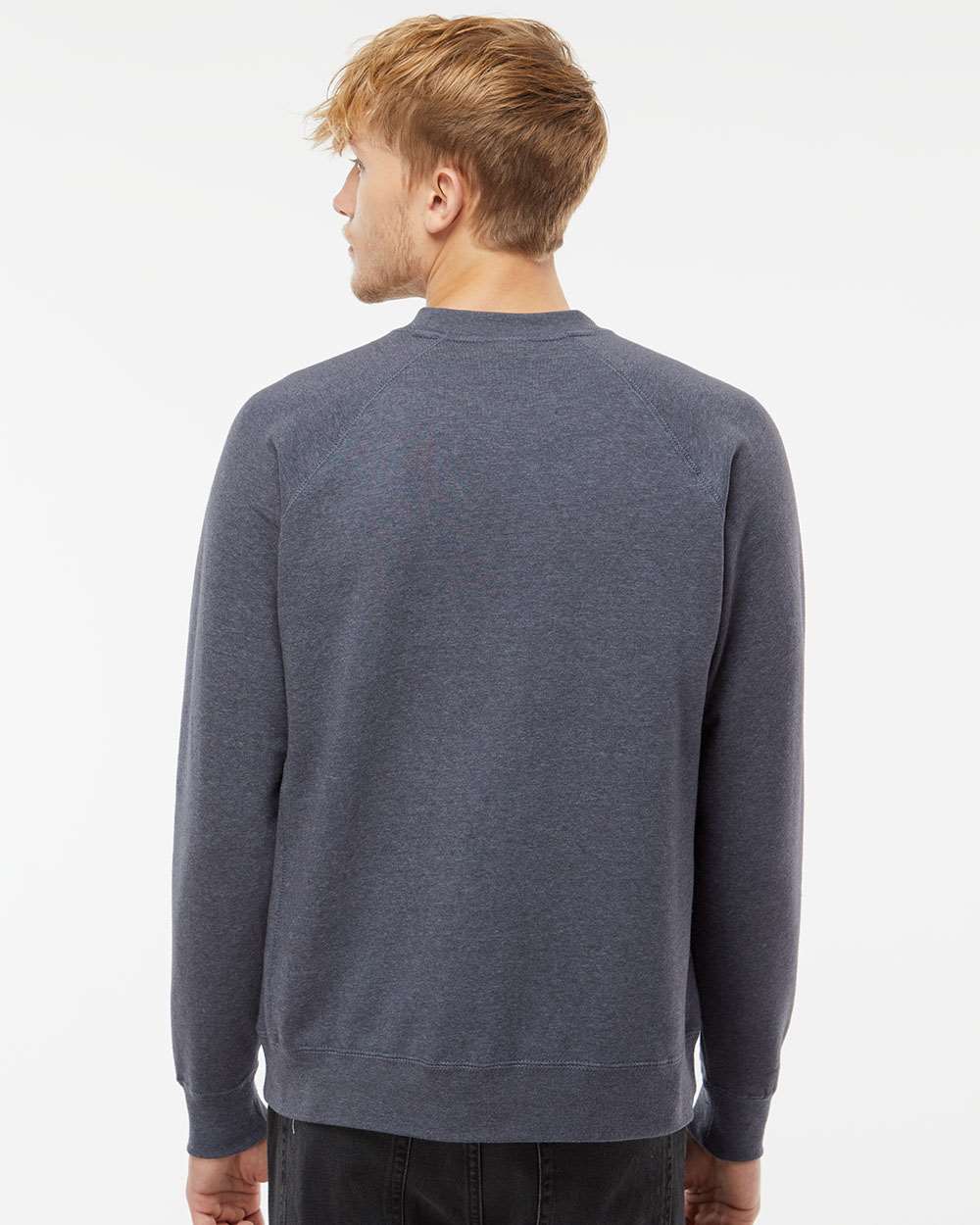 Navy Heather Raglan Sweatshirt