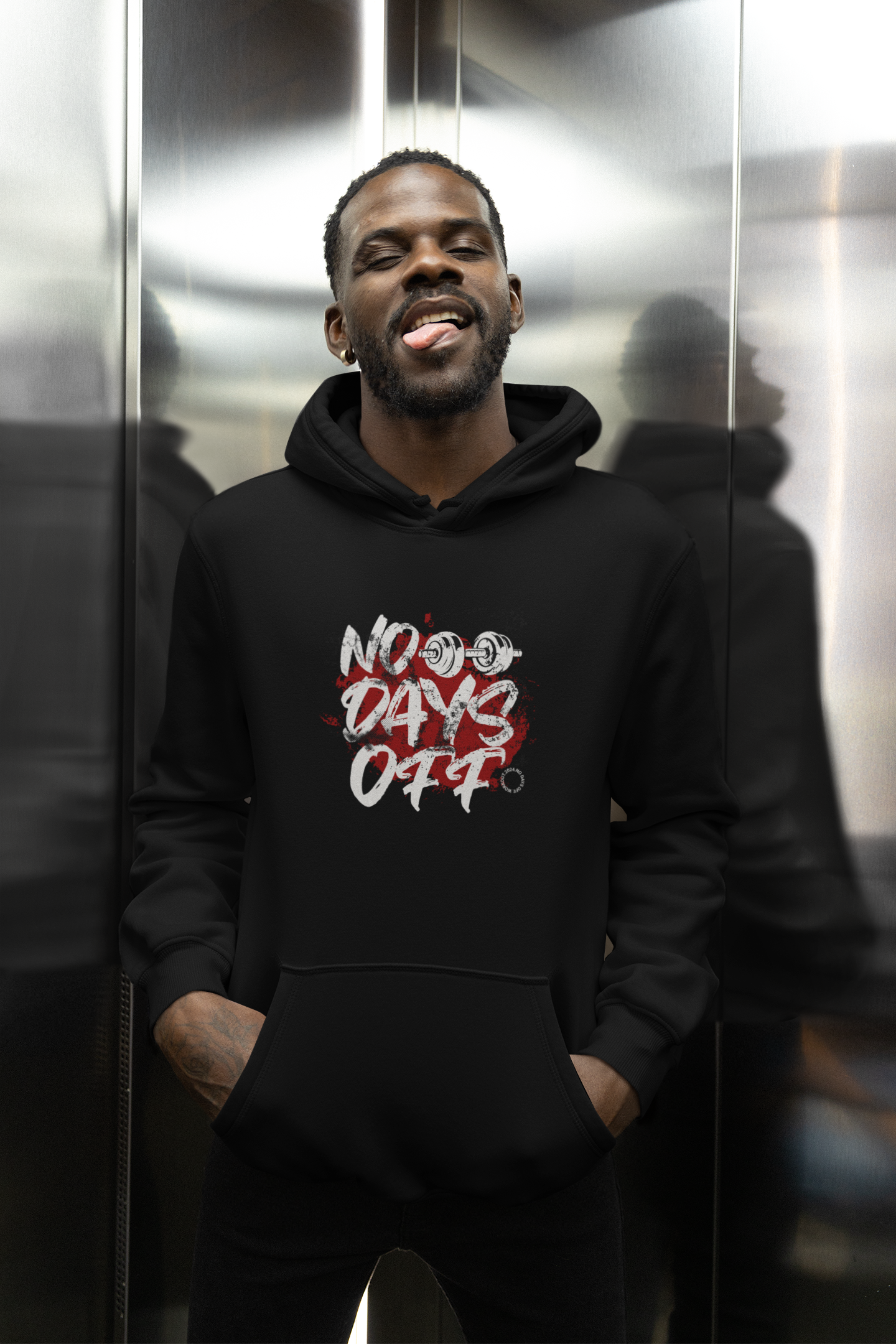 No Days Off - Premium Hoodie
