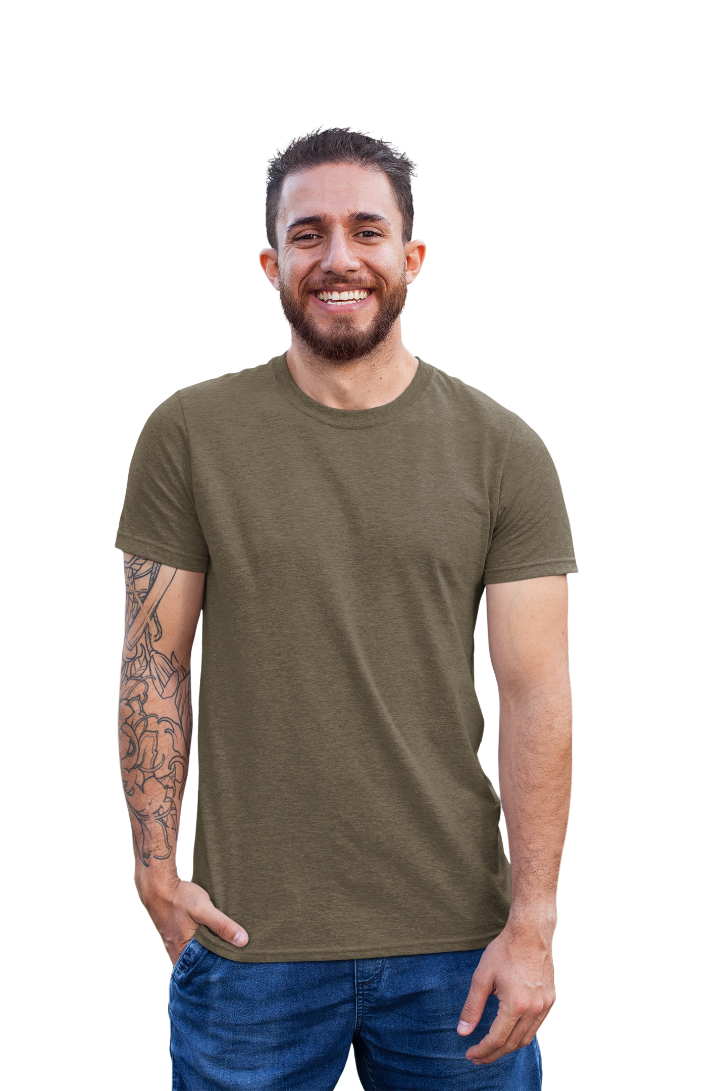 Olive Crew Neck T-Shirt