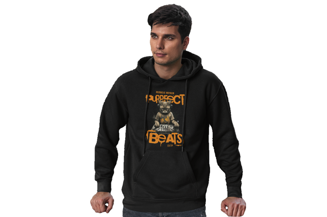 Purrfect Beats - Premium Hoodie