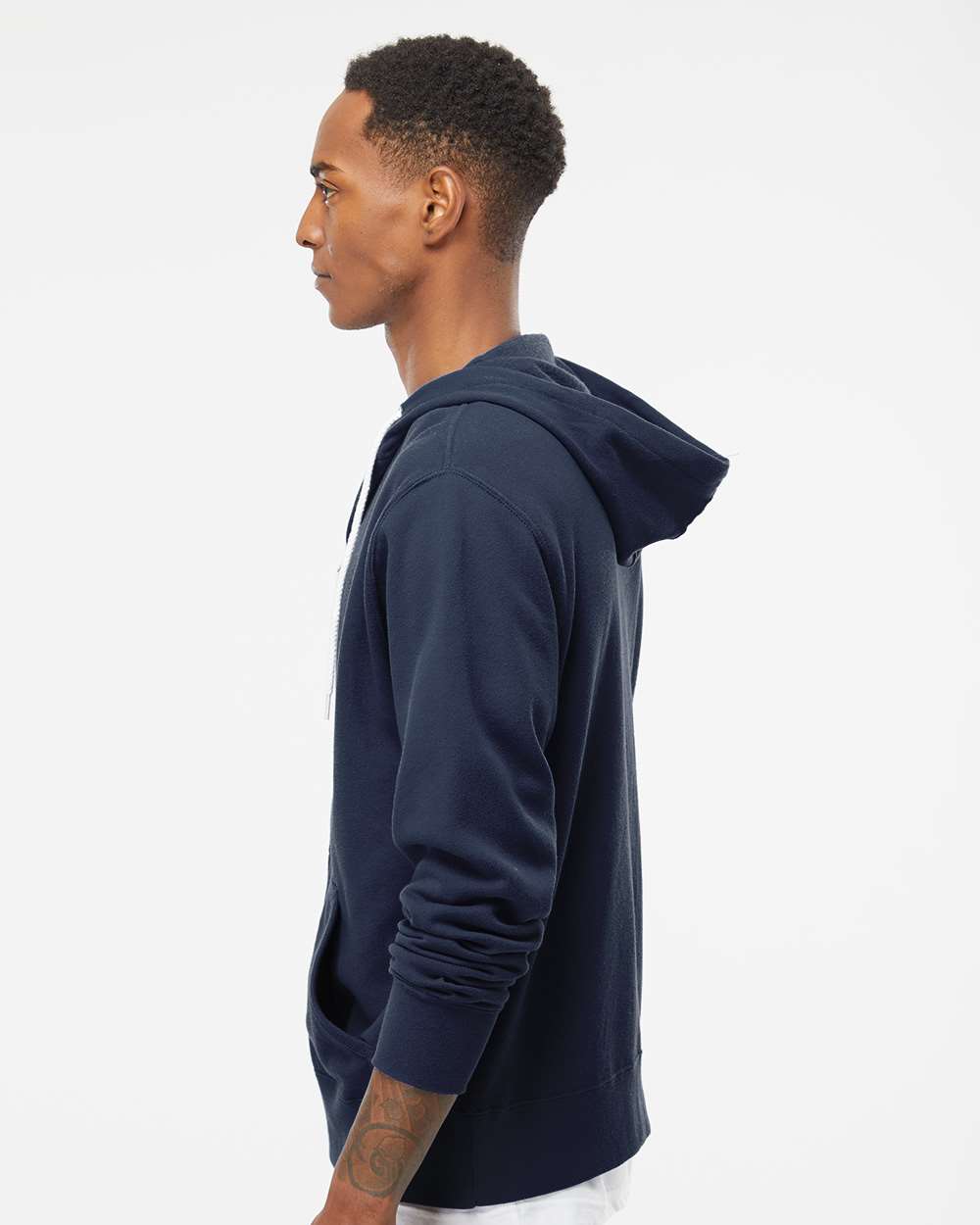 Slate Lightweight Zip Hoodie