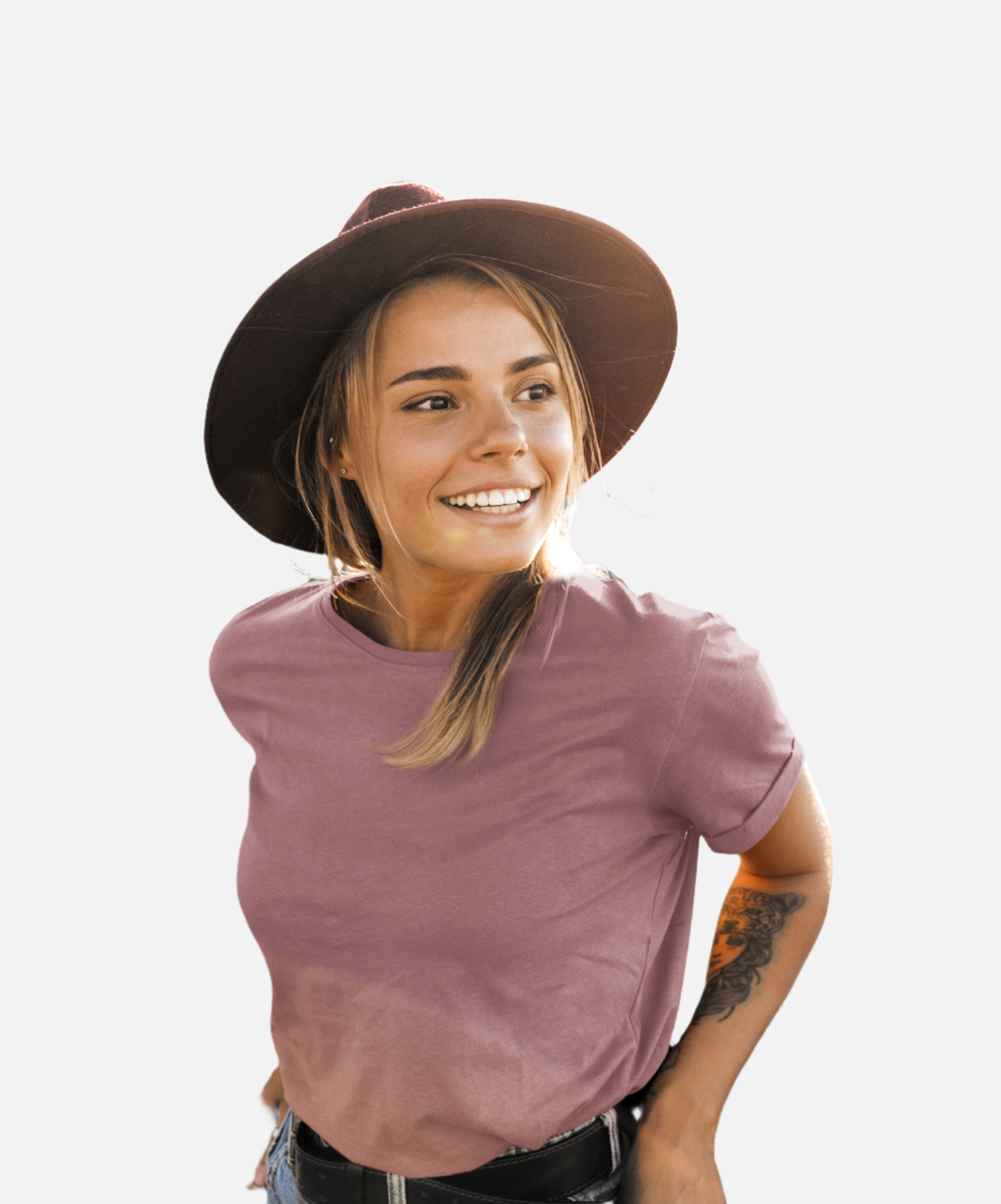 Mauve Crew Neck T-Shirt