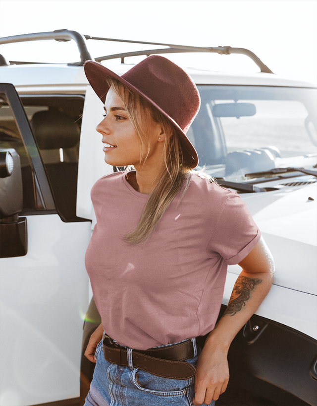 Mauve Crew Neck T-Shirt