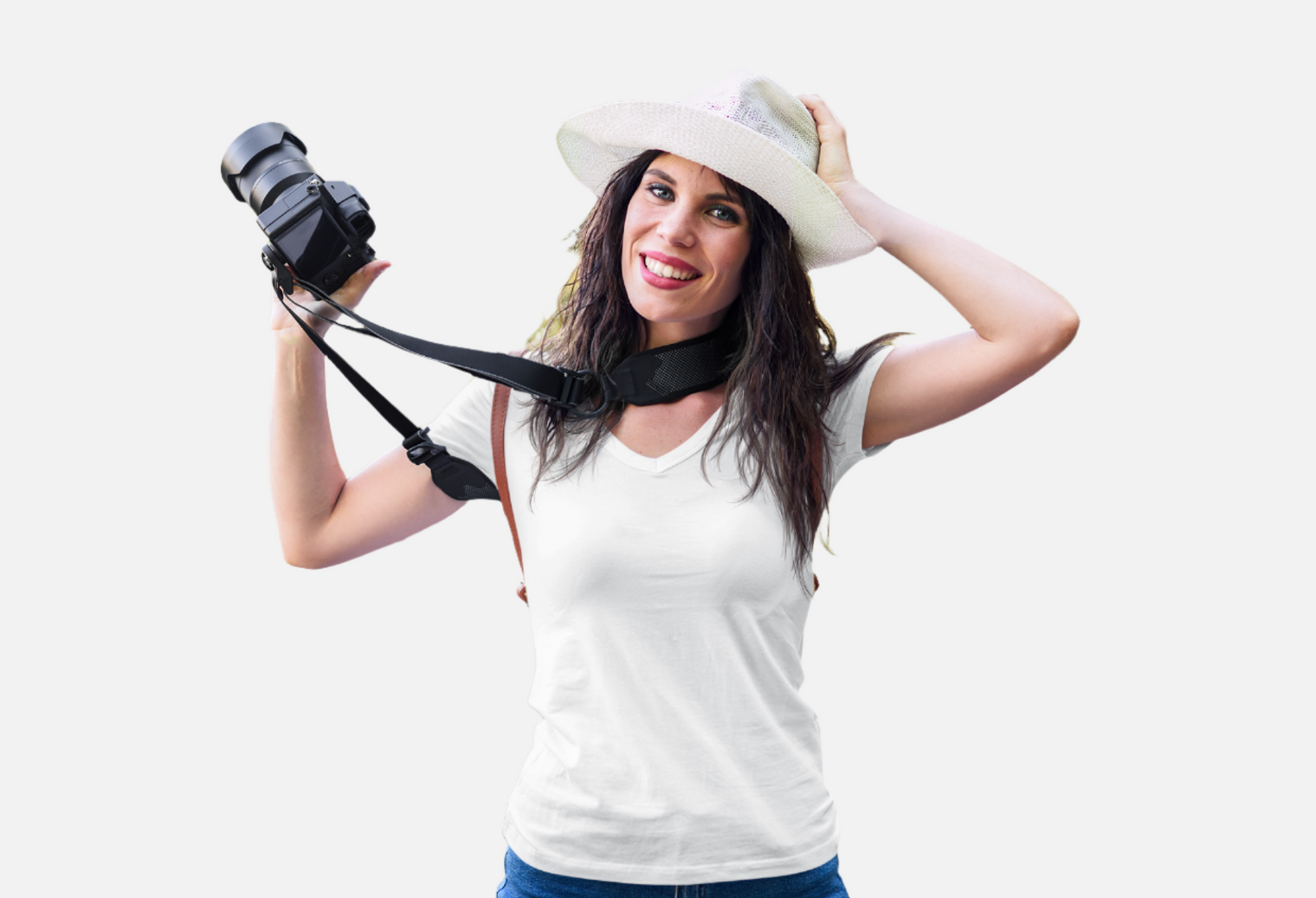 White V Neck T-Shirt