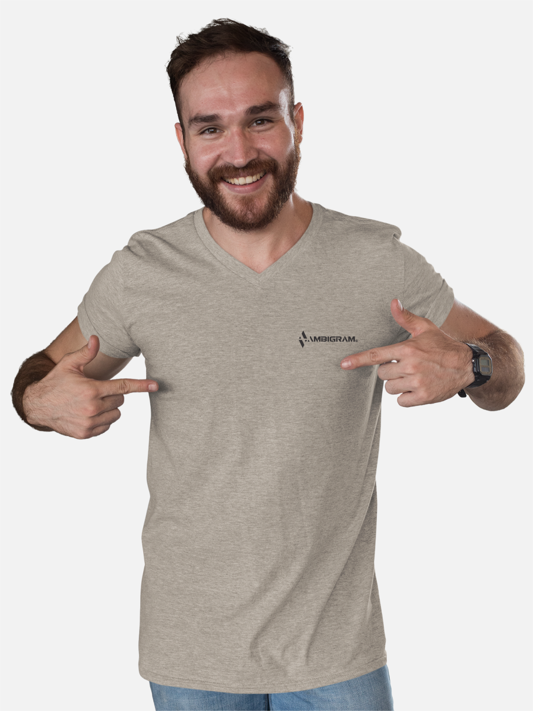 Ambigram V Neck T-Shirt