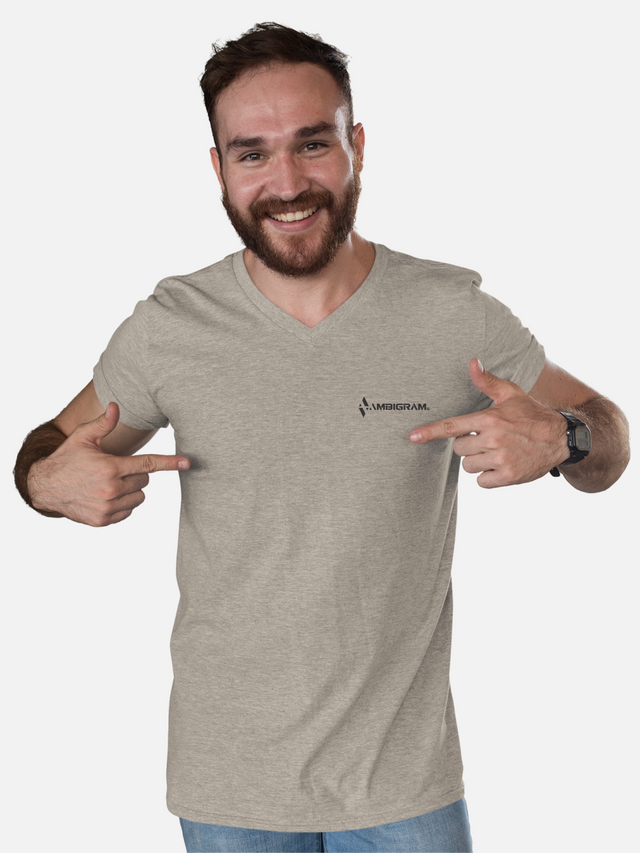 Ambigram V Neck T-Shirt