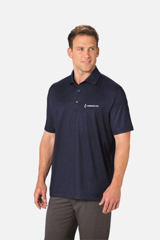 Ambigram Navy Sublimated Polo