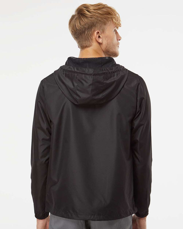 Black Lightweight Windbreaker 1/4-Zip