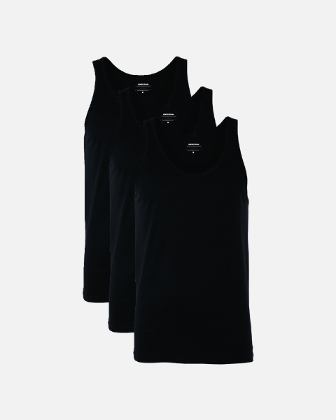 Black Jersey Tank 3 Pack