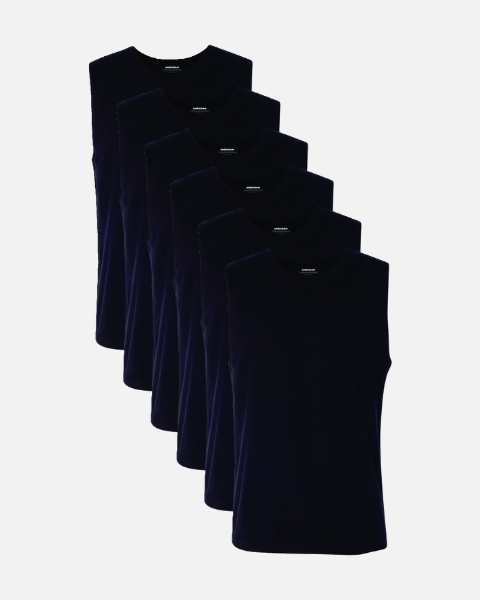 Black Muscle Tank 6 Pack