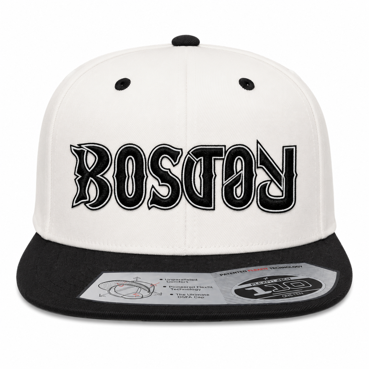 Boston Ambigram Snapback Hat
