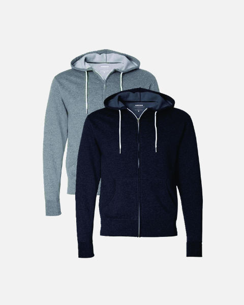Heather Lightweight Zip Hoodie 2 Pack