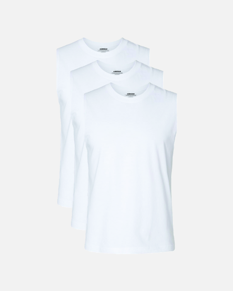 White Muscle Tank 3 Pack
