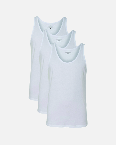 White Jersey Tank 3 Pack