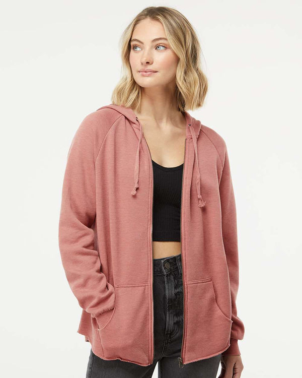 Rose Cali Zip Hoodie