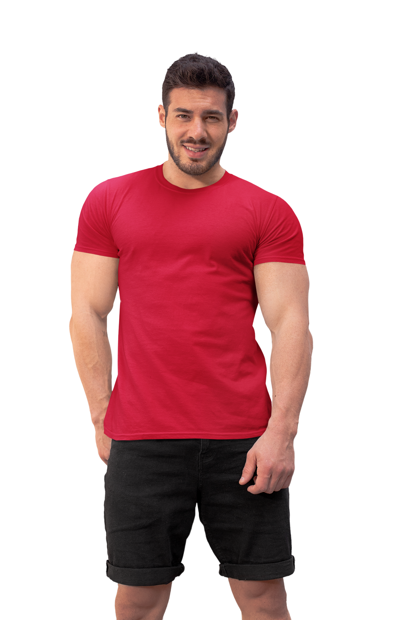 Red Crew Neck T-Shirt