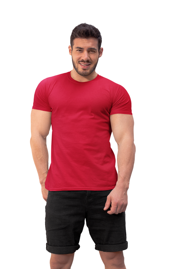 Red Crew Neck T-Shirt