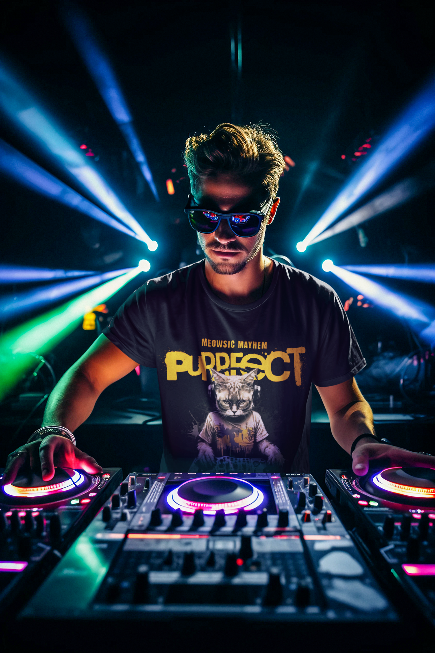 Purrfect Beats - Premium Tee