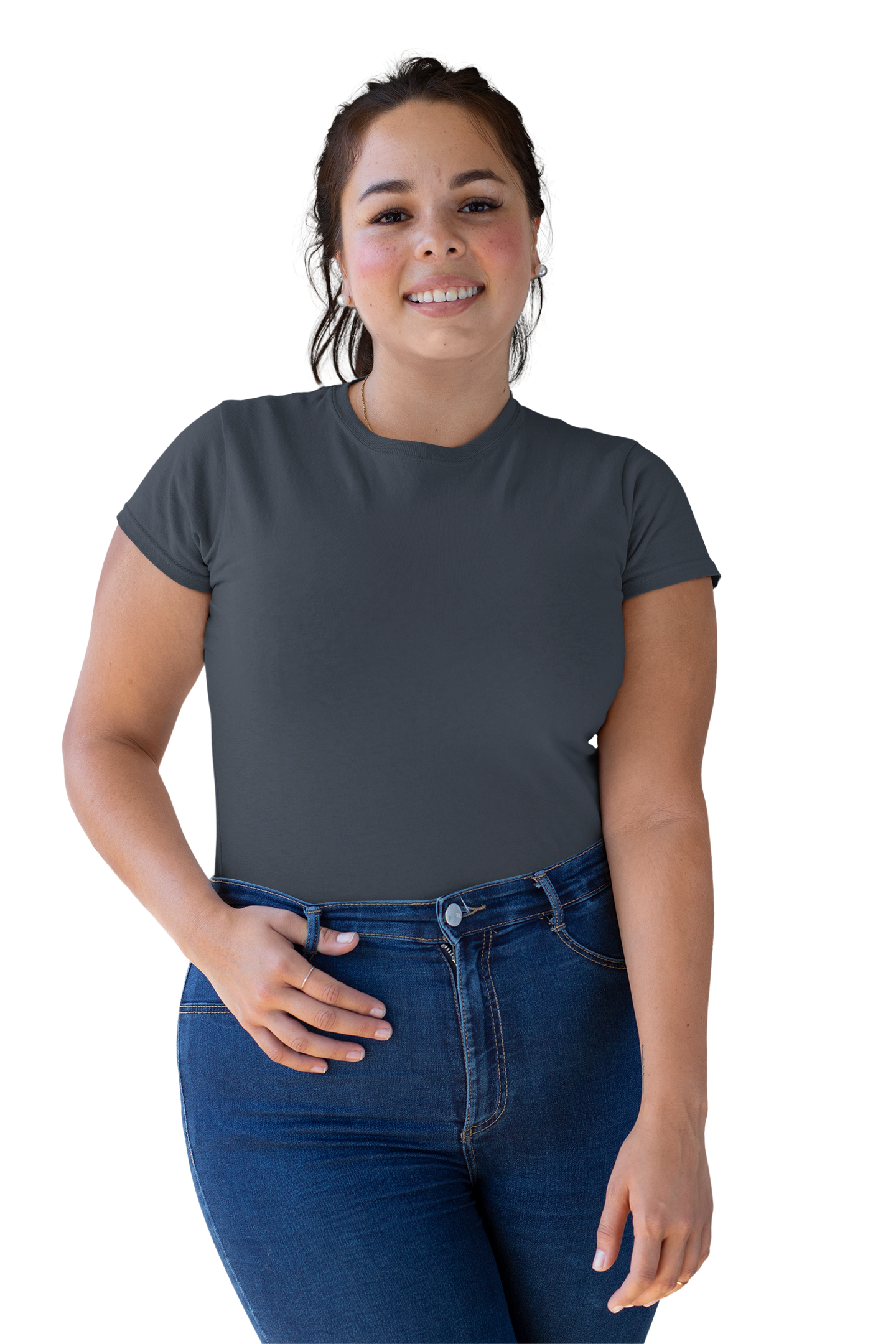 Dark Grey Crew Neck T-Shirt