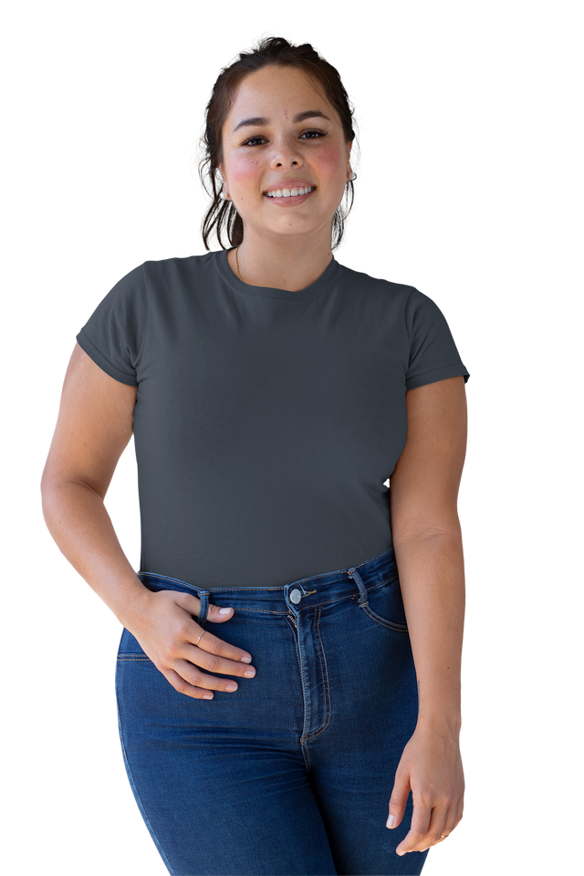 Dark Grey Crew Neck T-Shirt