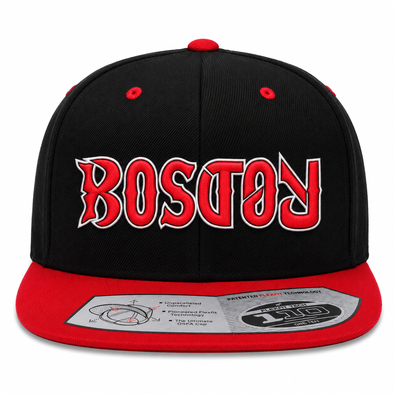 Boston Ambigram Snapback Hat
