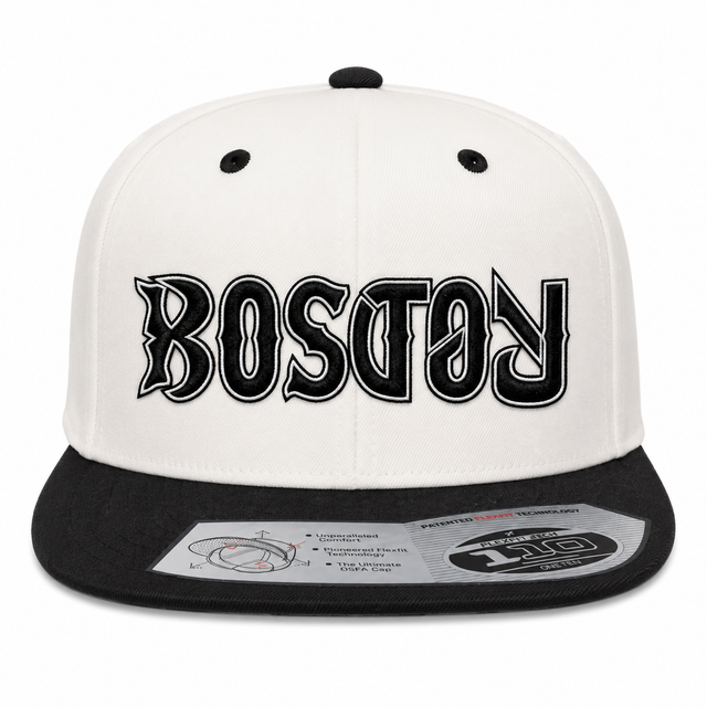Boston Ambigram Snapback Hat