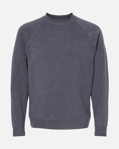Navy Heather Raglan Sweatshirt