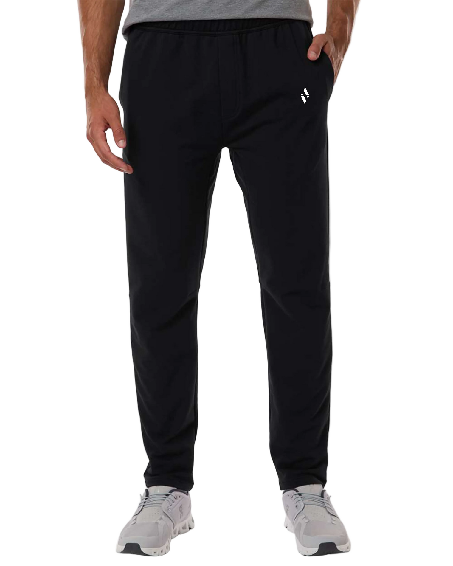Performance French Terry Fleece Pants – Black